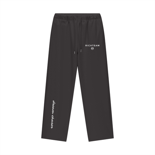 RICHTEAM Black Dream Chaser 777 NGU Bottoms - Fleece Lined Straight Leg Pants - 460 GSM
