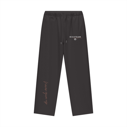 RICHTEAM Lambo Red NGU Bottoms - 777 Car Club - Fleece Lined Straight Leg Pants - 460 GSM