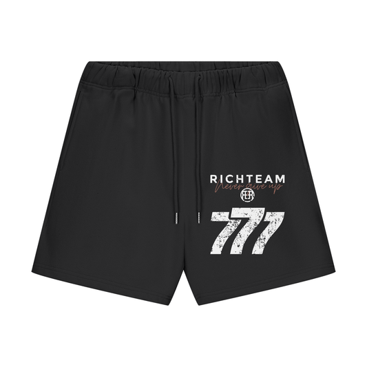 RICHTEAM Lambo Red NGU Shorts - 777 Car Club - Streetwear Unisex Heavyweight 460G Fleece Loose Fit Shorts
