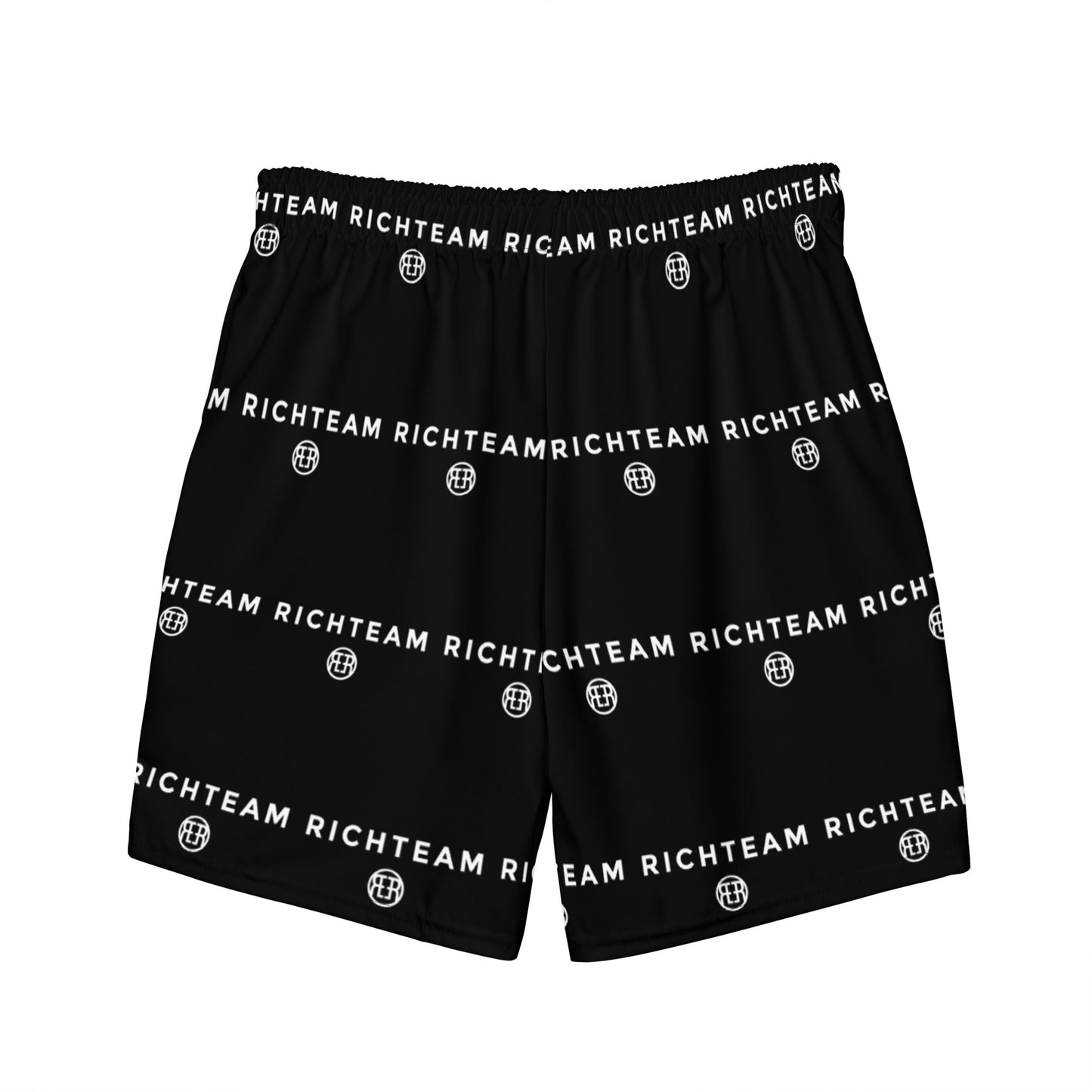 RICHTEAM Swimwear Shorts - Black & White Logo