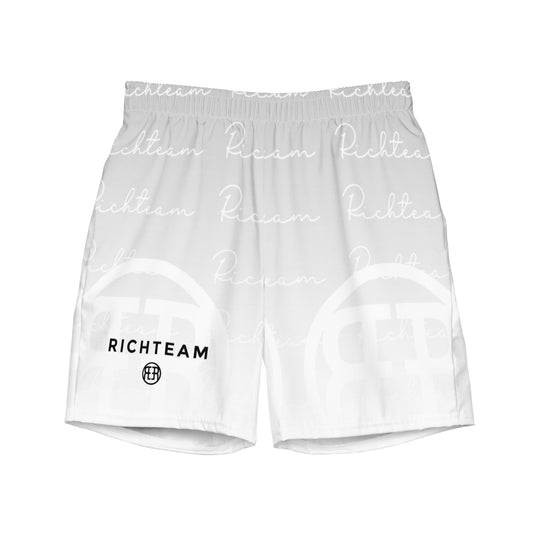 RICHTEAM Swimwear Shorts - Grey & White - Swim Trucks