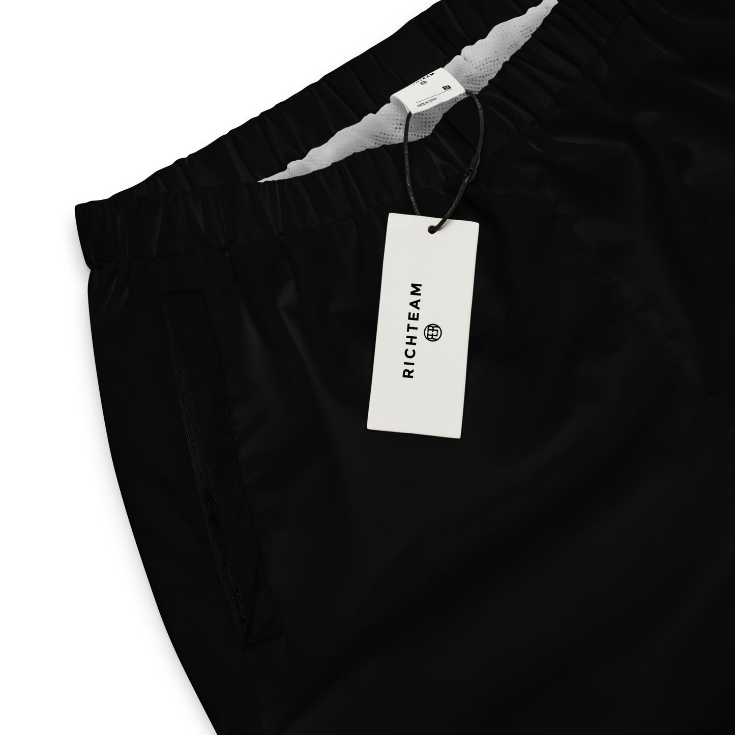 RICHTEAM Windbreaker Bottoms - Black Track Pants [Paid In Full Edition]