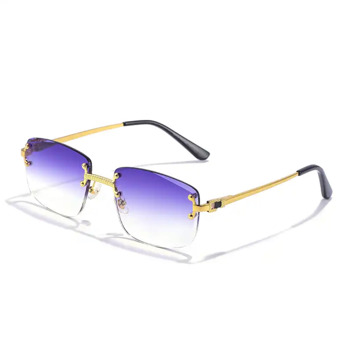 Richè Shades 4.0 - Purple To Clear Gold Frame