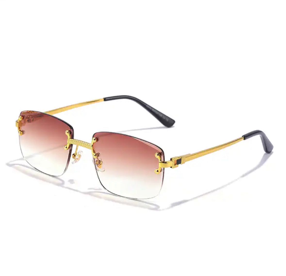 Richè Shades 4.0 - Tea Brown To Clear Gold Frame