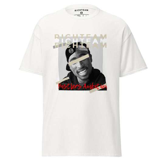 RICHTEAM Graphic T-shirt - White Graphic Tee (Hustlers Ambition Edition)