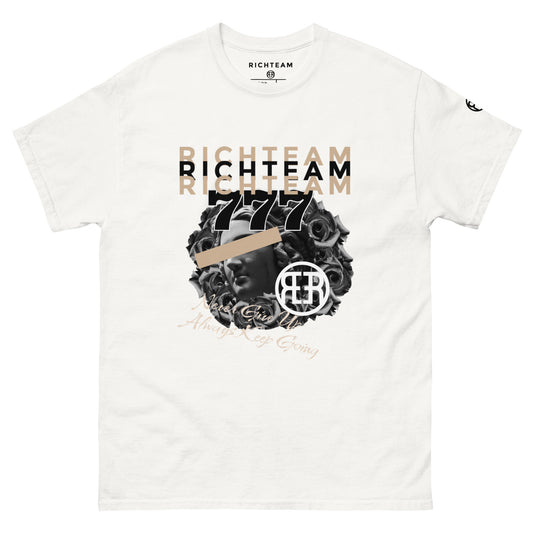 RICHTEAM Graphic T-shirt - White Graphic Tee - Never Give Up