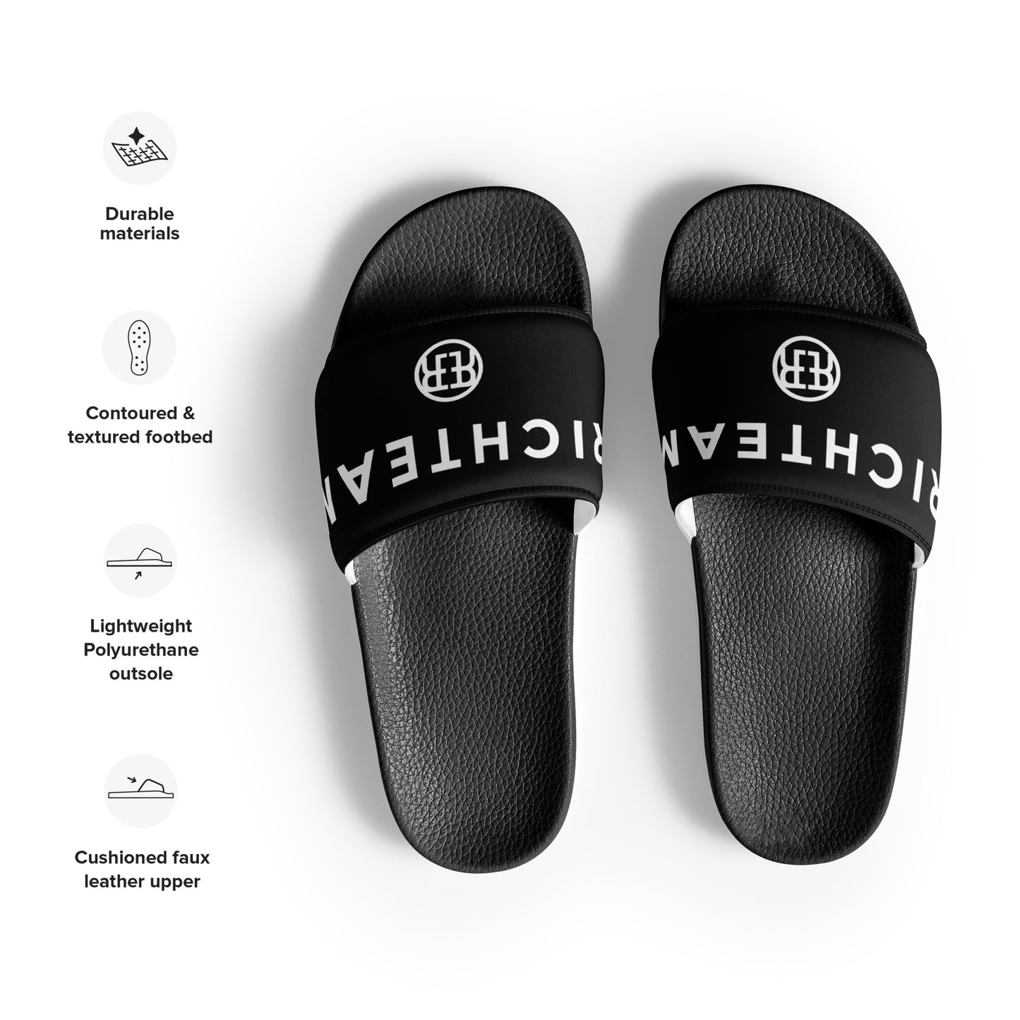 RICHTEAM - Slide Sandals [Black] Grand Logo