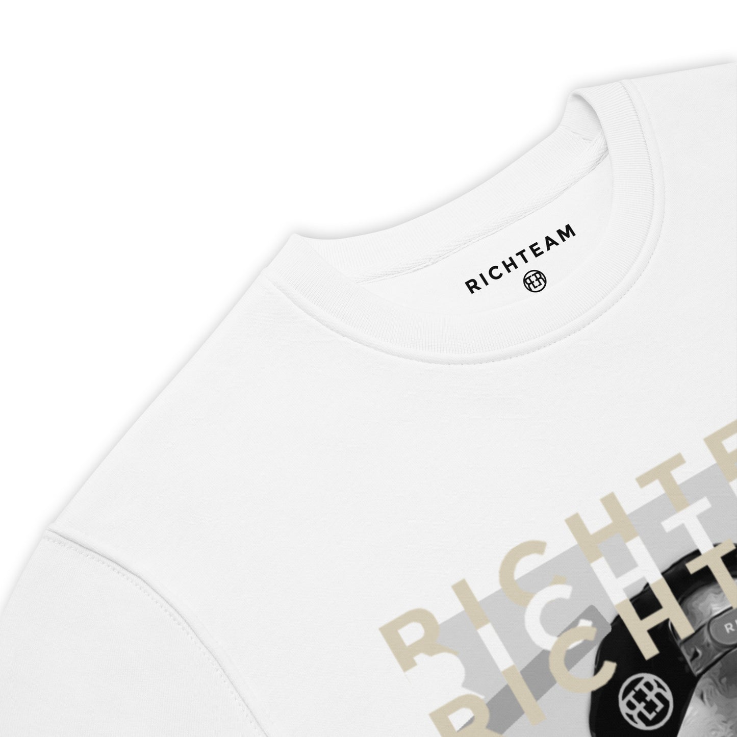 RICHTEAM Graphic Jumper - White Long-sleeve Jumper (Tupac Hustlers Ambition Edition)