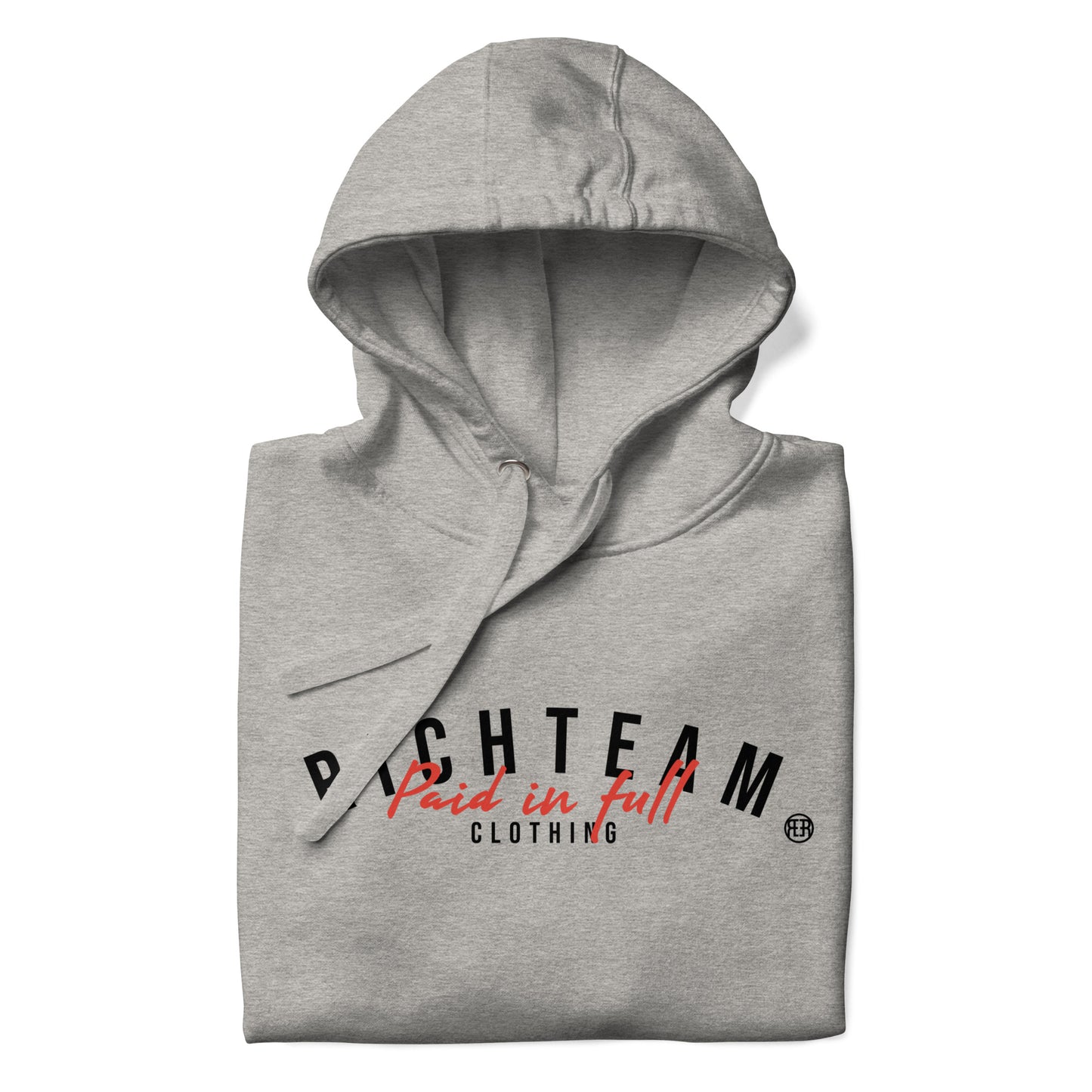 RICHTEAM Graphic Hoodie - Grey Sweatshirt (Paid In Full Edition)