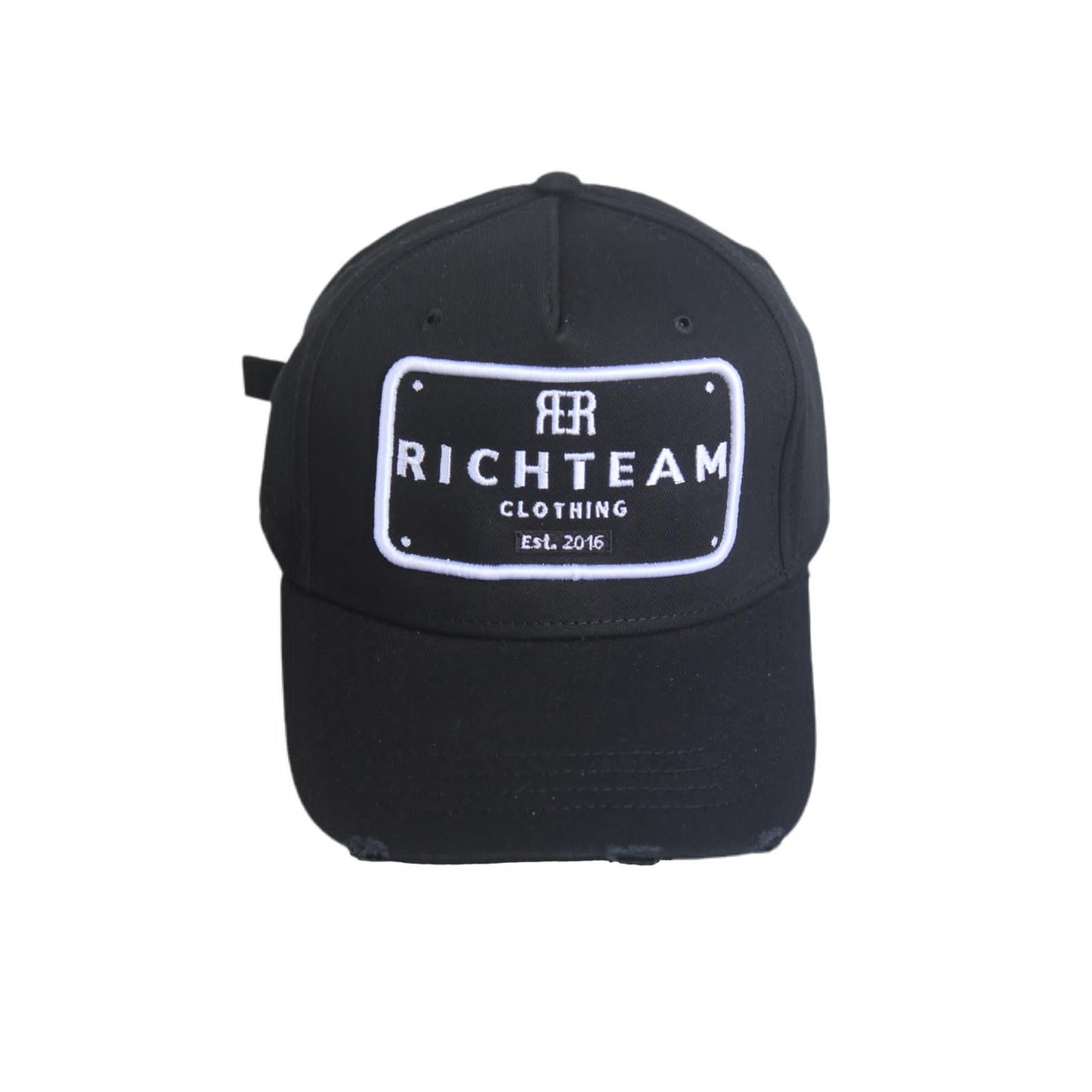 RichTeam Hat - Black Distressed Cap