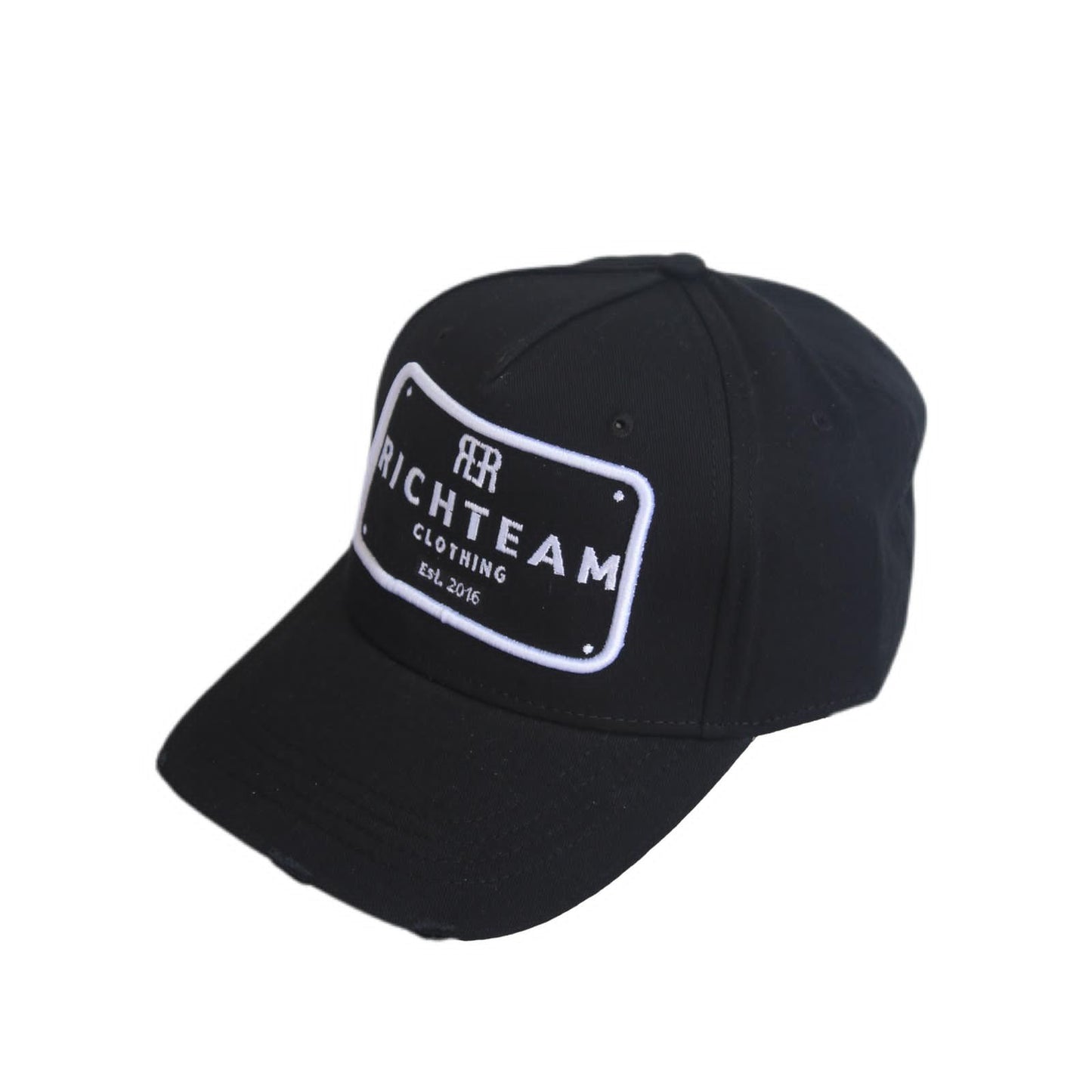 RichTeam Hat - Black Distressed Cap