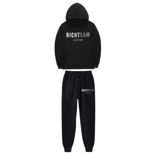 RICHTEAM Chenille Tracksuit - Black