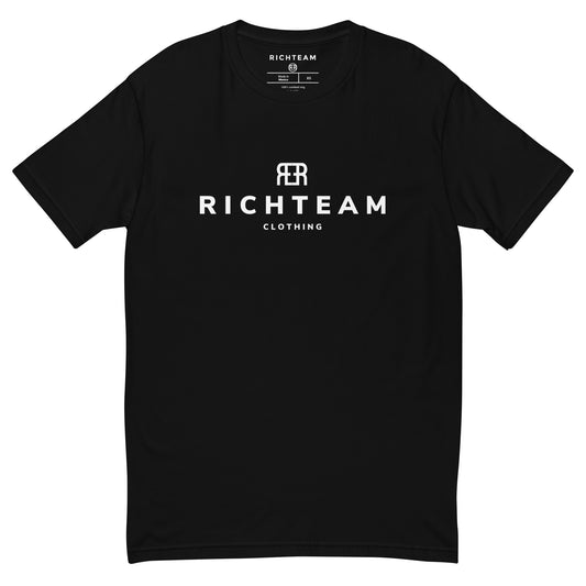 RICHTEAM Graphic T-shirt - Black Short Sleeve T-shirt